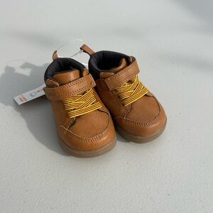 Carter's Tan Baby Shoes with Yellow Laces